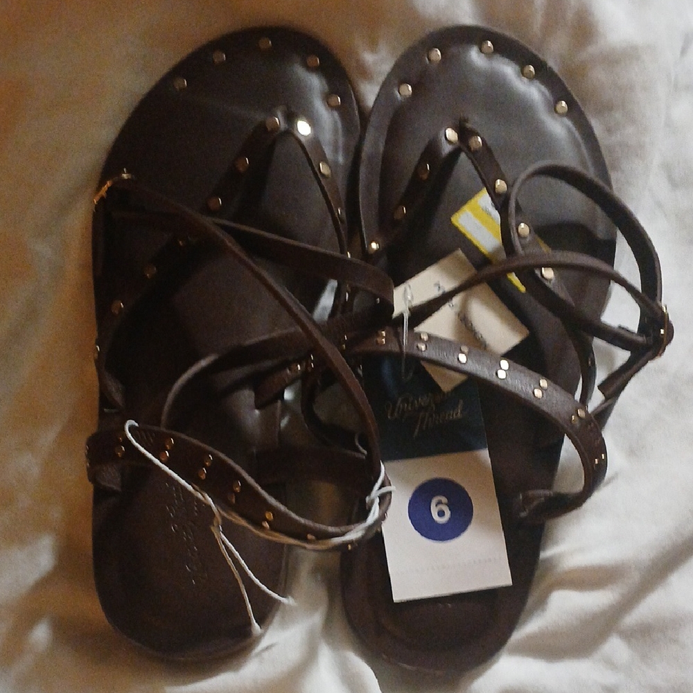 Universal Thread Brown Studded Sandals